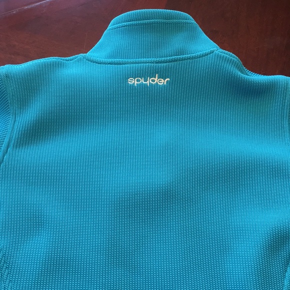 Spyder ladies blue jacket zip up - Picture 3 of 3